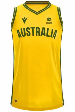 macron Australien Basketball Herren Auswärts Trikot