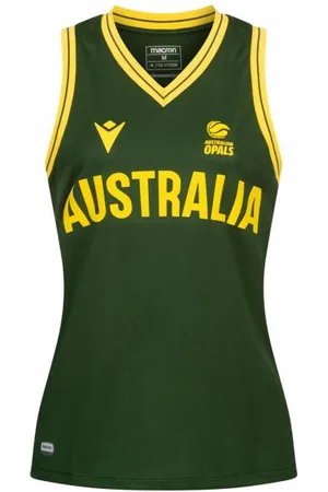 macron Australien Basketball Damen Heim Trikot