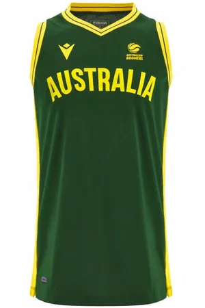 macron Australien Basketball Kinder Heim Trikot