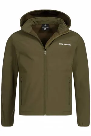 Kirkjubøur KIRKJUBØUR® "Hestur" Herren SOFTSHELLjacke 10.000 mm Wassersäule khaki