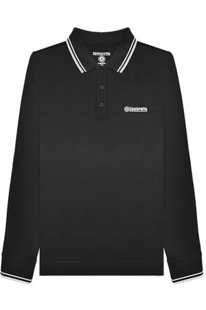 Lambretta Twin Tipped Herren Langarm Polo-Shirt