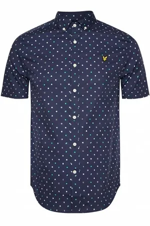 Lyle & Scott Lyle & Scott Flag Print Herren Kurzarm Hemd