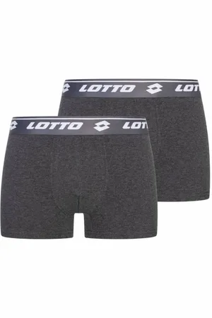 Lotto Herren Boxershorts 2er-Pack weiß/anthrazit
