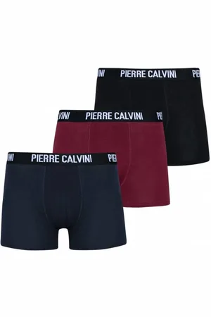 Pierre Calvini Hipster Herren Boxershorts 3er-Pack Dark