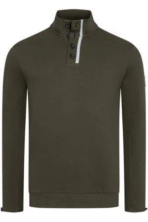 Lyle & Scott Lyle & Scott Button Funnel Neck Herren Sweatshirt