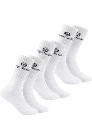 Sergio Tacchini Unisex Tennissocken 3 Paar weiß
