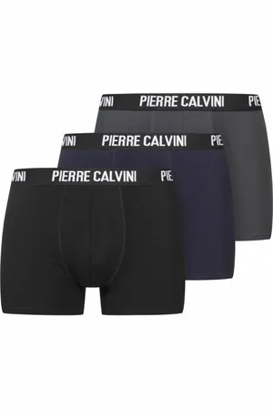 Pierre Calvini Hipster Herren Boxershorts 3er-Pack Dark