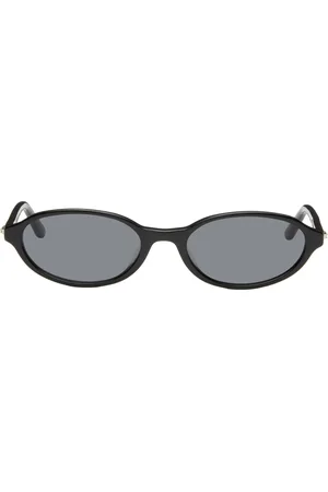 BONNIE CLYDE Black Oval Baby Sunglasses