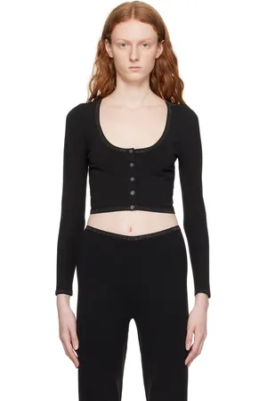 Alexander Wang Black Crystal Cardigan