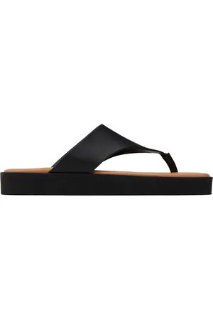 By Malene Birger Black Marisol Flat Sandals