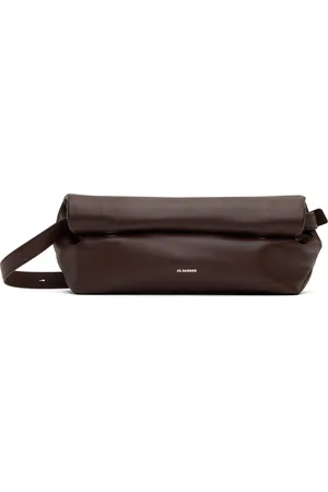 Jil Sander Burgundy Rollup Crossbody Small Bag