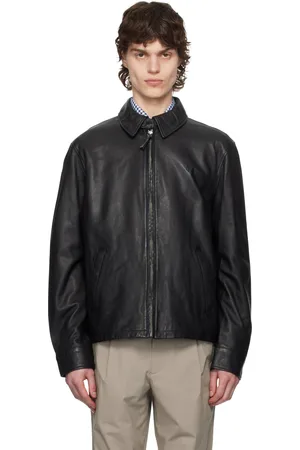 Ralph Lauren Black Zip Leather Jacket