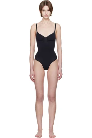 SKIMS Black Seamless Sculpt Brief Bodysuit