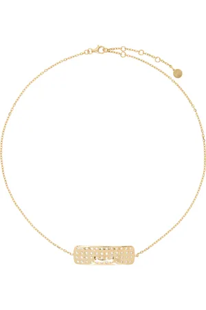 ALAN CROCETTI Gold Encrusted Mini Plaster Choker