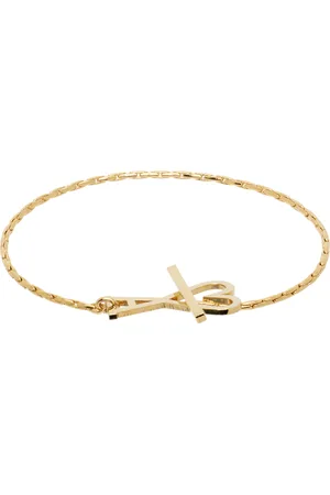 Ami Gold Brass Ami de Coeur Chain Bracelet