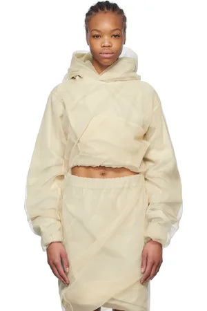 We11 Done Layered Cropped Hoodie