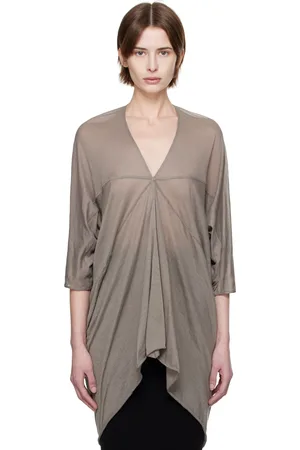 Rick Owens Gray Hollywood Kite Blouse
