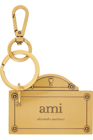 Ami Gold Street Plate Keychain
