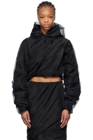 We11 Done Layered Cropped Hoodie