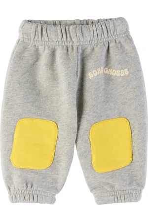 Bobo Choses Baby Gray Knee Patches Jogging Sweatpants