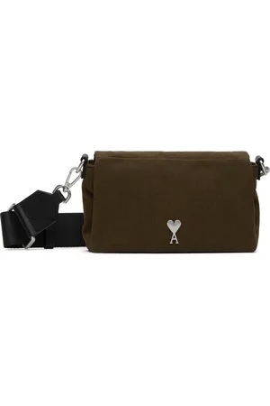 Ami Khaki Canvas Ami de Coeur Lunch Box Bag