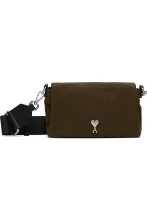 Ami Khaki Canvas Ami de Coeur Lunch Box Bag