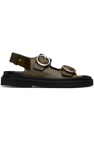 Ami Khaki Fussbet Midi Sandals