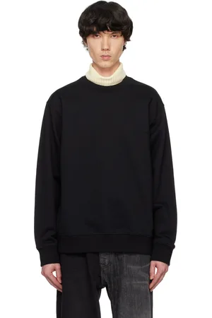 WOOYOUNGMI Black Embroidered Logo Sweatshirt
