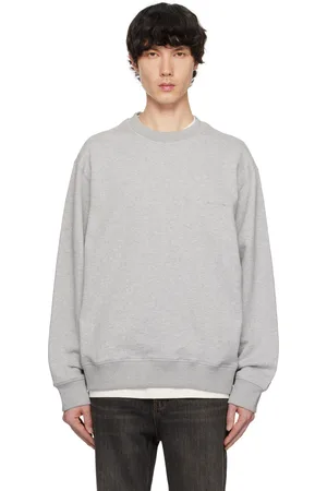 WOOYOUNGMI Gray Embroidered Logo Sweatshirt
