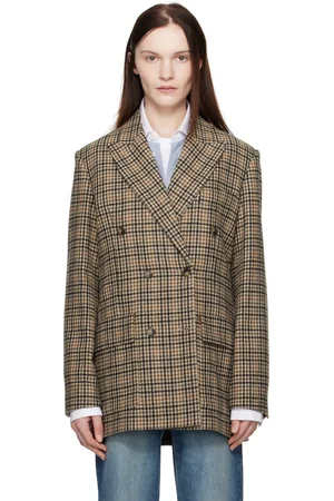 A.P.C. Beige Anastasia Barbieri Edition Valentina Blazer