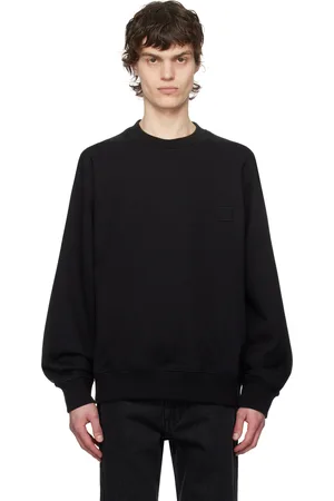 WOOYOUNGMI Black 3D Coral Back Logo Sweatshirt