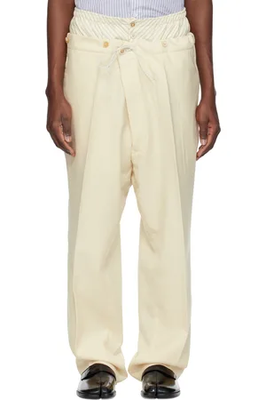 Maison Margiela Off-White Layered Trousers