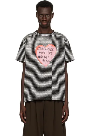 Andersson Bell & White Heart Message Stripe T-shirt