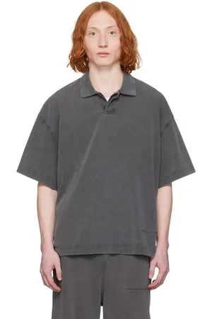 Alexander Wang Gray Short-Sleeve Polo