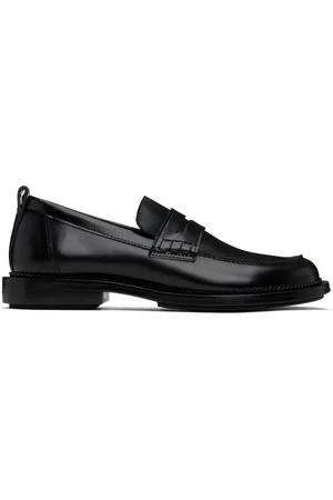 Ami Black Leather Anatomical Toe Loafers