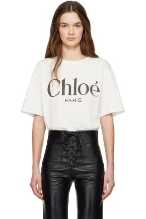 Chloé White Oversized Logo T-shirt