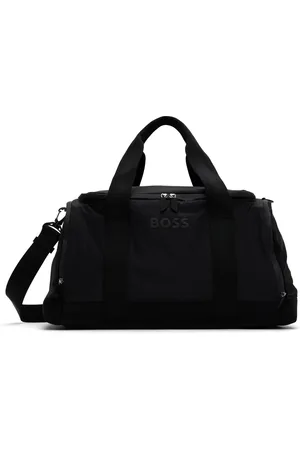 HUGO BOSS Black Polished Hardware Holdall Duffle Bag