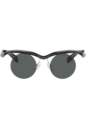 Prada Black Twisted Frame Circle Sunglasses