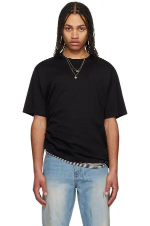 Dolce & Gabbana Black Logo Embroidery Cotton T-shirt