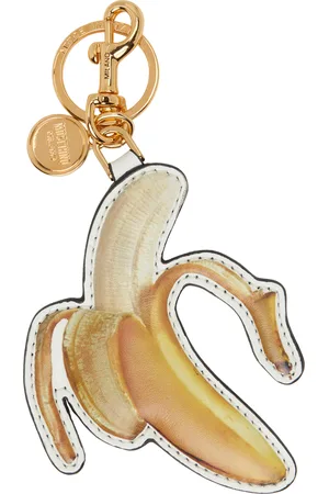 Moschino Yellow Vitello Banana Keychain