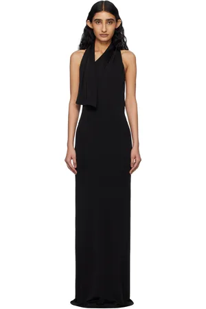 Khaite Black Roza Maxi Dress