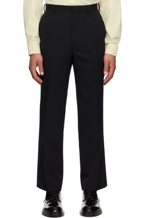 Auralee Black Light Wool Max Gabardine Trousers
