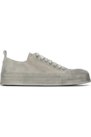 ANN DEMEULEMEESTER Gray Nono Low-Top Sneakers