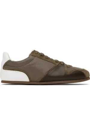 Moschino Brown & White Tennis Sneakers