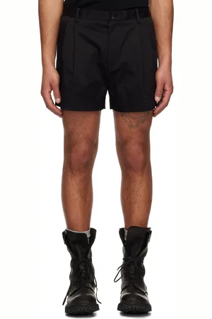 Dolce & Gabbana Black Cotton Gabardine Shorts