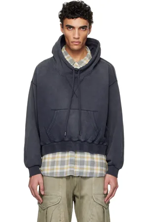 R13 Funnel Neck Cropped Popover Sweatshirt