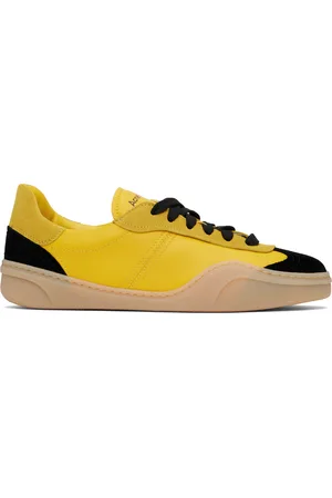 Acne Studios Yellow & Black Lace-Up Sneakers
