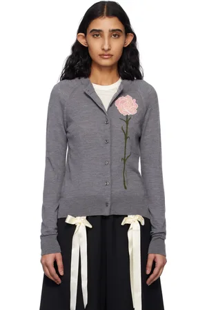Simone Rocha Gray Carnation Cardigan