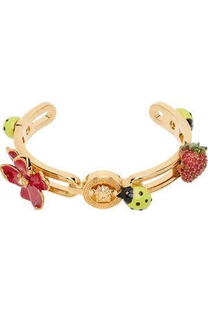 VERSACE Gold Enameled Bracelet