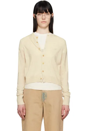 Acne Studios Beige Yak Wool Cardigan